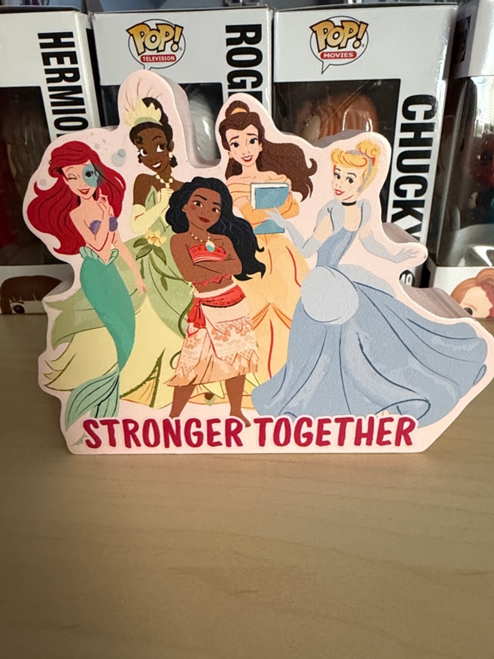 Disney Princess Pink Die-Cut Decorative Block